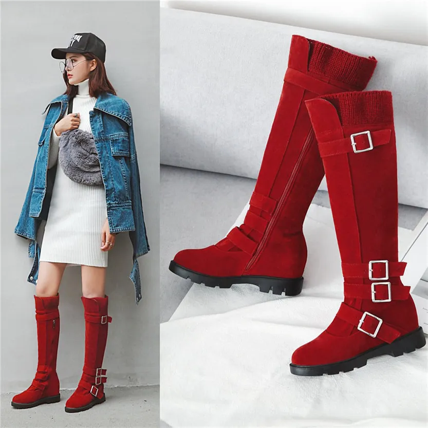 Funki Buys | Boots | Women's Plush Knee High Boots