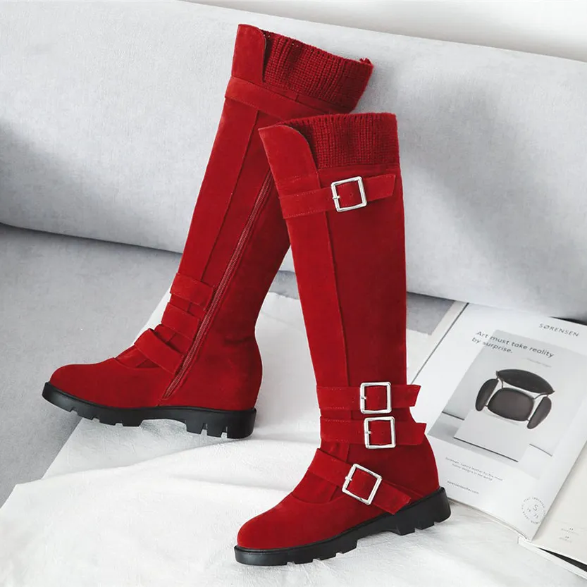 Funki Buys | Boots | Women's Plush Knee High Boots