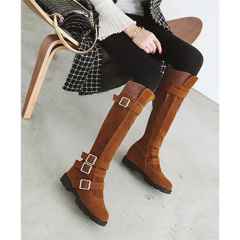 Funki Buys | Boots | Women's Plush Knee High Boots