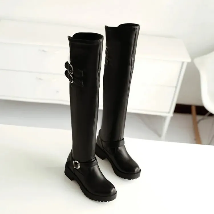 Funki Buys | Boots | Women's Winter Over Knee Flat Boots