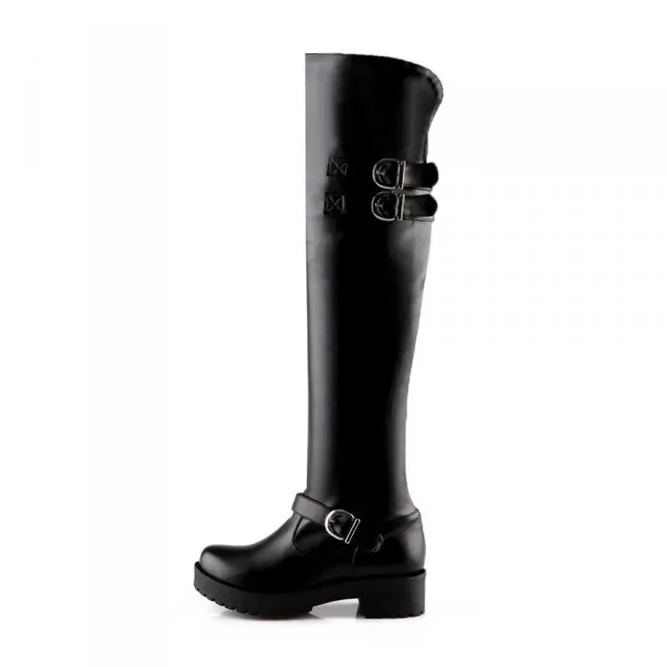 Funki Buys | Boots | Women's Winter Over Knee Flat Boots