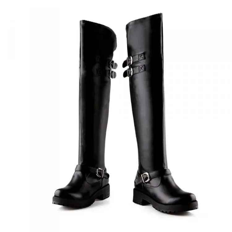 Funki Buys | Boots | Women's Winter Over Knee Flat Boots