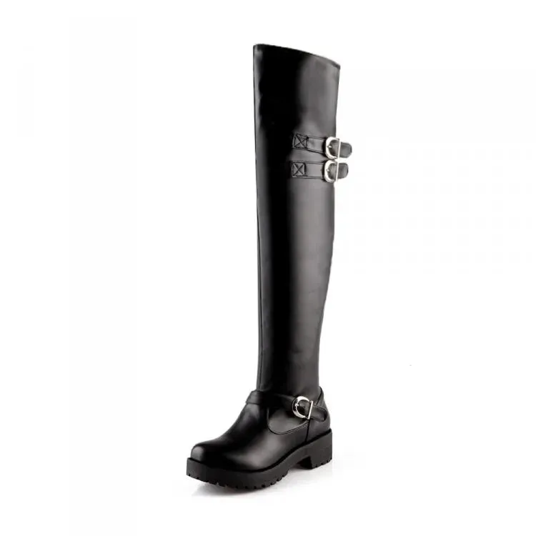 Funki Buys | Boots | Women's Winter Over Knee Flat Boots