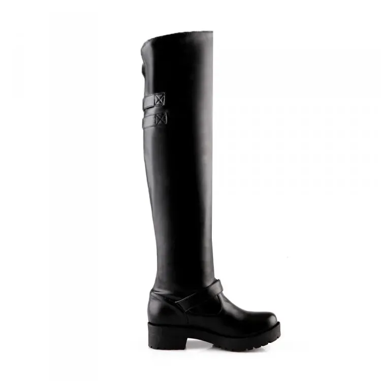 Funki Buys | Boots | Women's Winter Over Knee Flat Boots