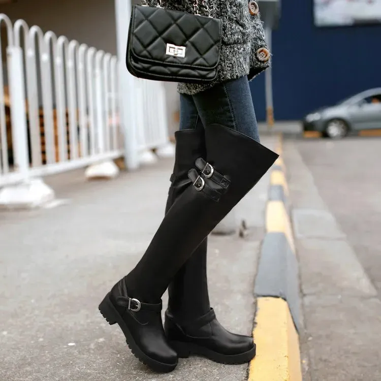 Funki Buys | Boots | Women's Winter Over Knee Flat Boots