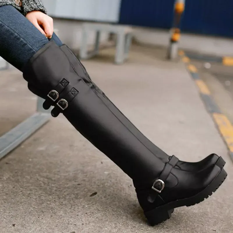 Funki Buys | Boots | Women's Winter Over Knee Flat Boots