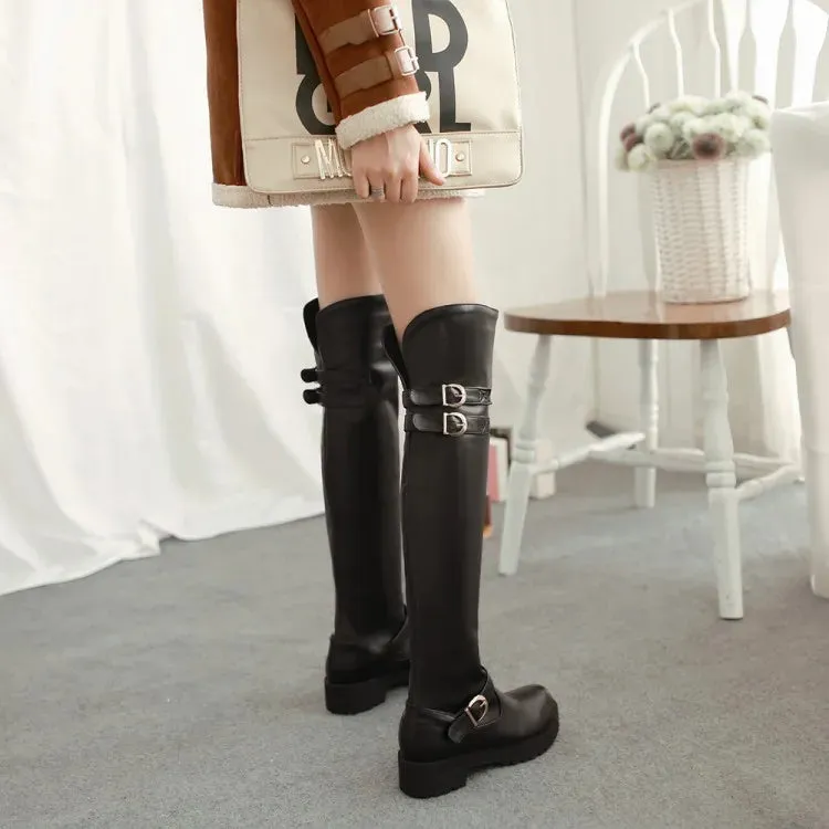 Funki Buys | Boots | Women's Winter Over Knee Flat Boots