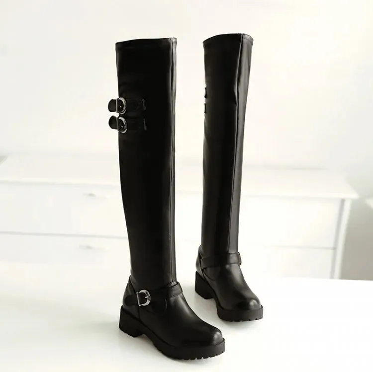 Funki Buys | Boots | Women's Winter Over Knee Flat Boots