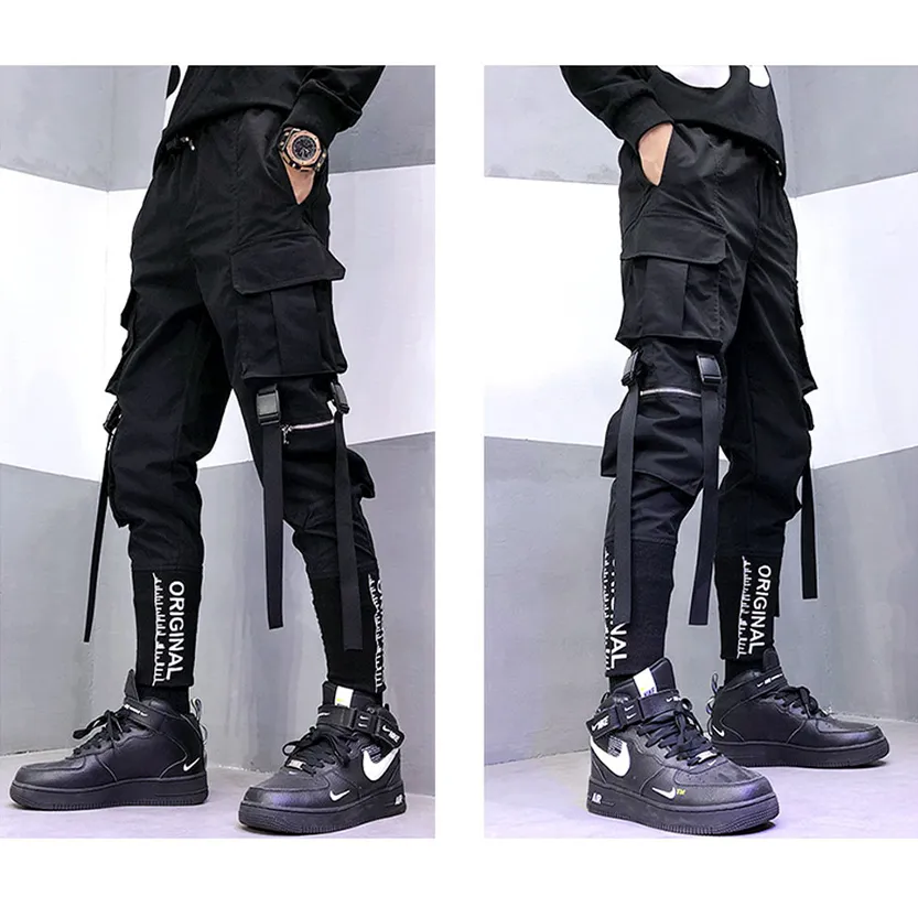 Funki Buys | Pants | Men's Punk Goth Streetwear Cargo Pants