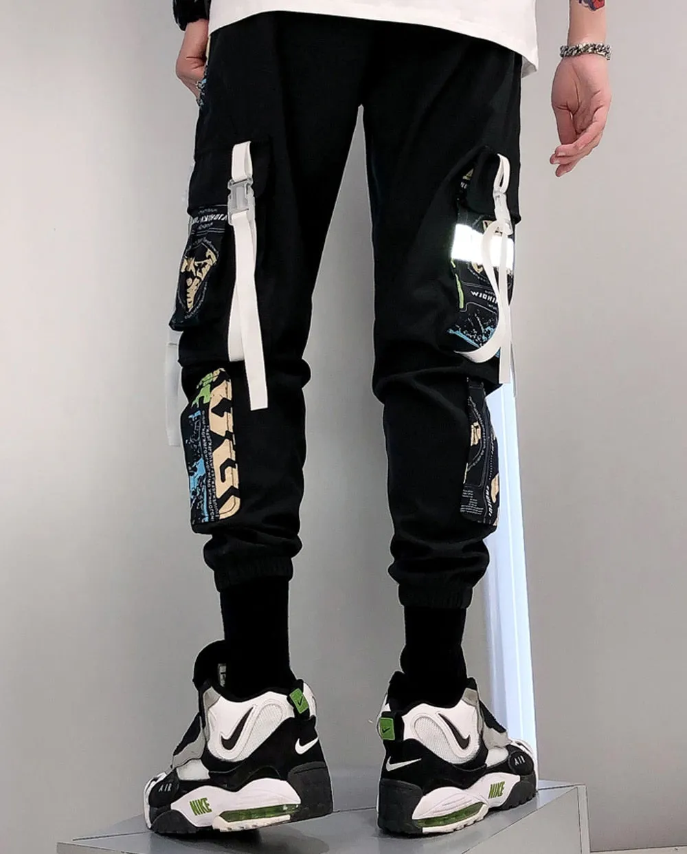 Funki Buys | Pants | Men's Punk Goth Streetwear Cargo Pants