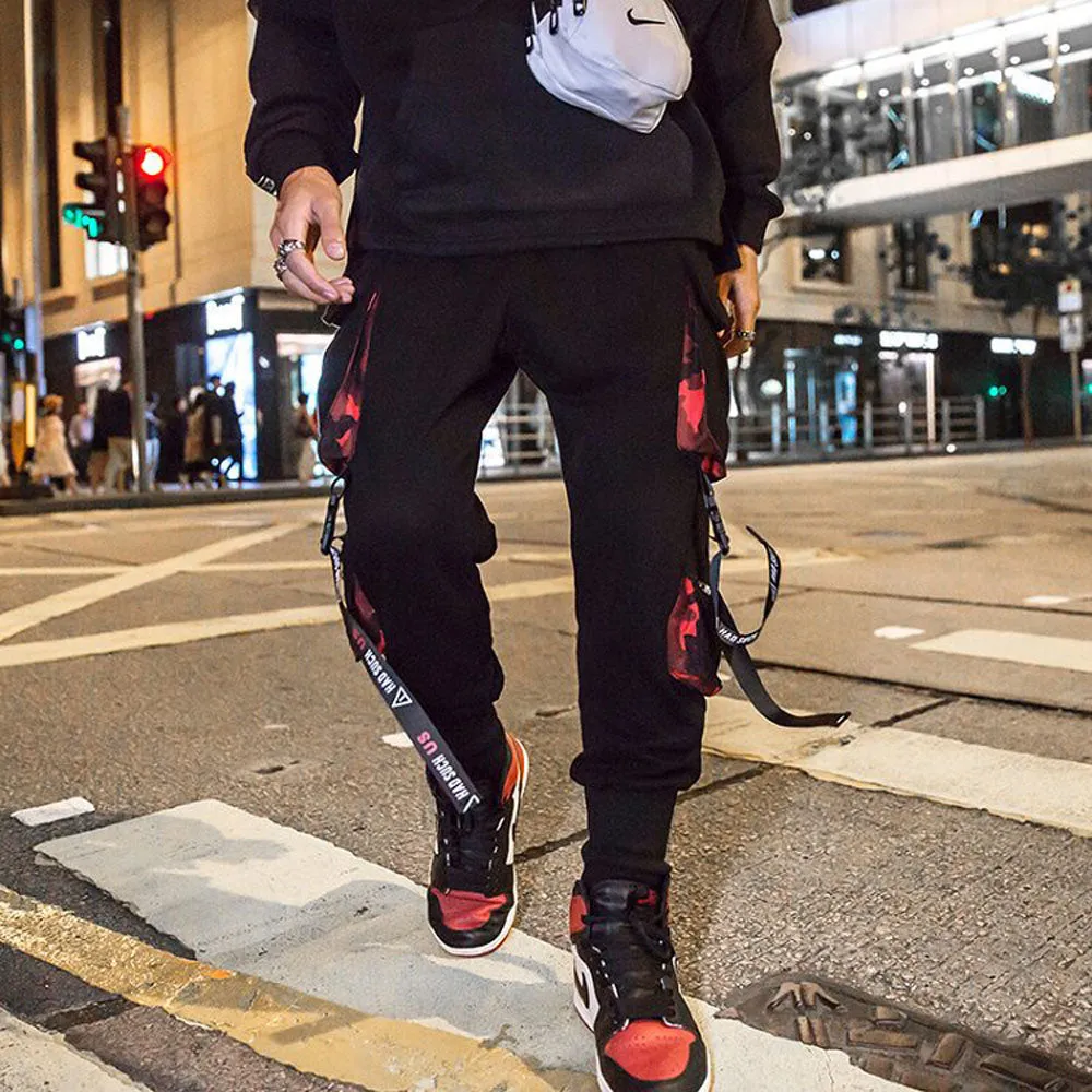 Funki Buys | Pants | Men's Punk Goth Streetwear Cargo Pants