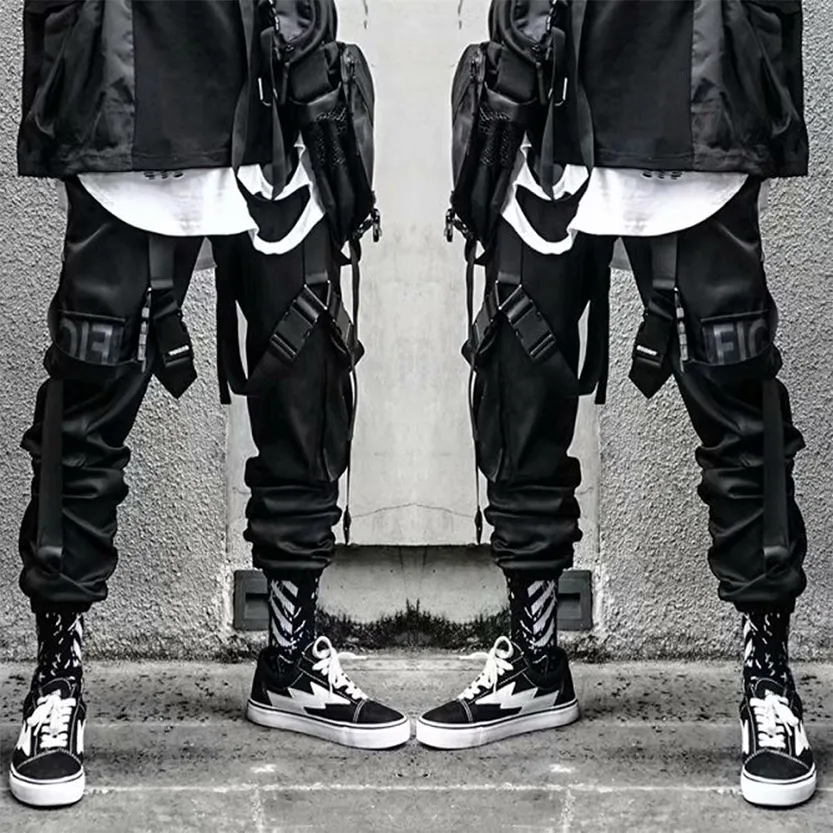 Funki Buys | Pants | Men's Punk Goth Streetwear Cargo Pants