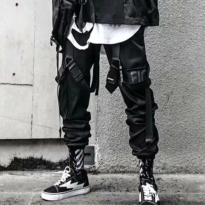 Funki Buys | Pants | Men's Punk Goth Streetwear Cargo Pants