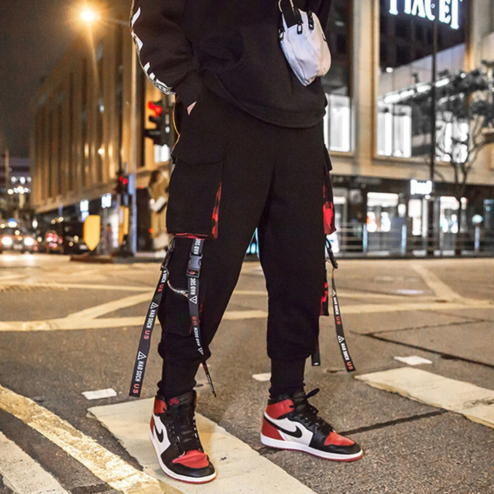 Funki Buys | Pants | Men's Punk Goth Streetwear Cargo Pants