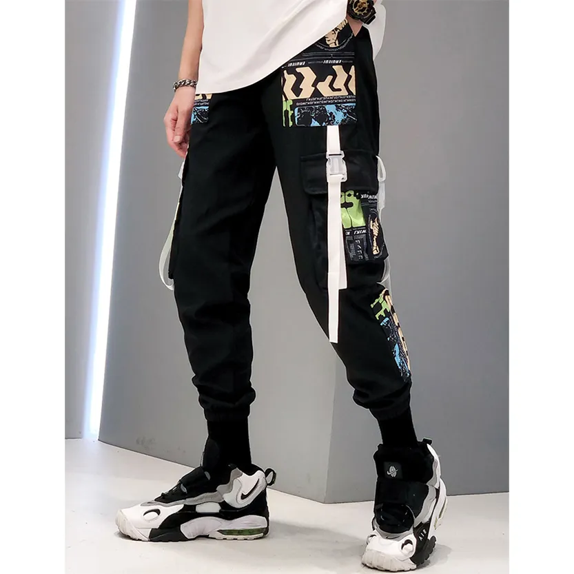 Funki Buys | Pants | Men's Punk Goth Streetwear Cargo Pants