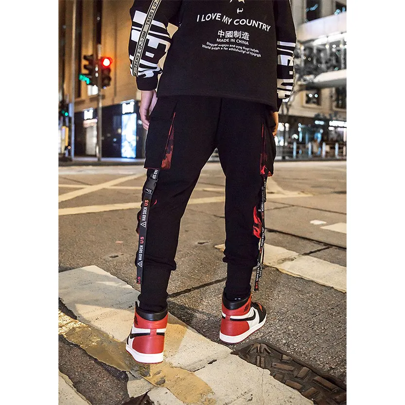 Funki Buys | Pants | Men's Punk Goth Streetwear Cargo Pants