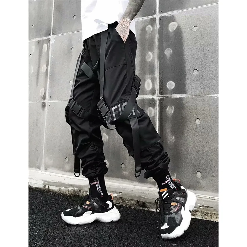 Funki Buys | Pants | Men's Punk Goth Streetwear Cargo Pants