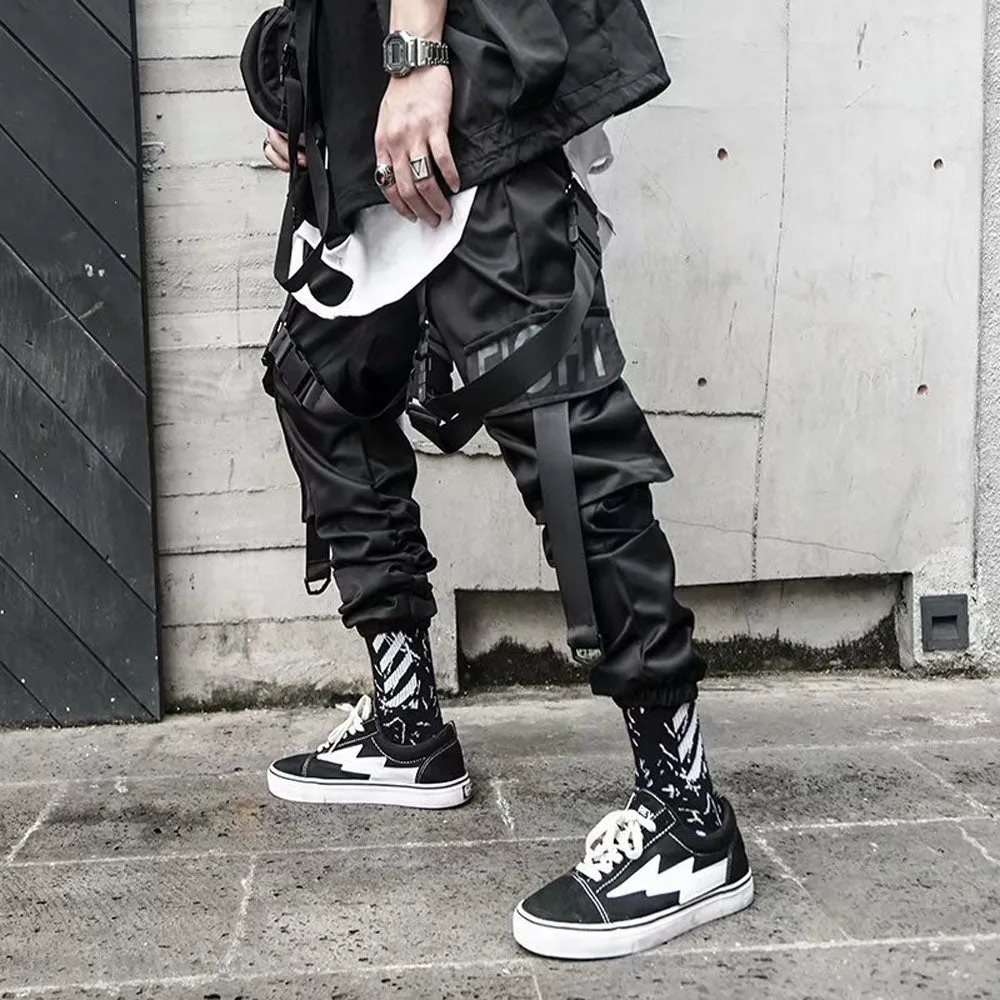 Funki Buys | Pants | Men's Punk Goth Streetwear Cargo Pants