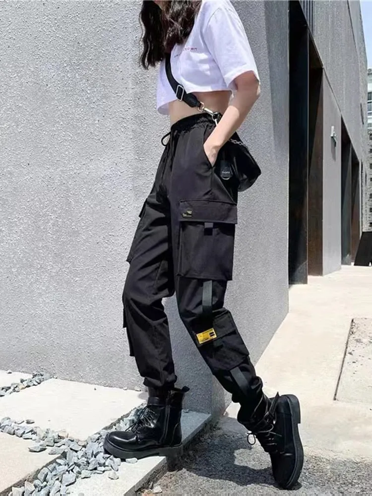 Funki Buys | Pants | Women's Retro Streetwear Cargo Pants