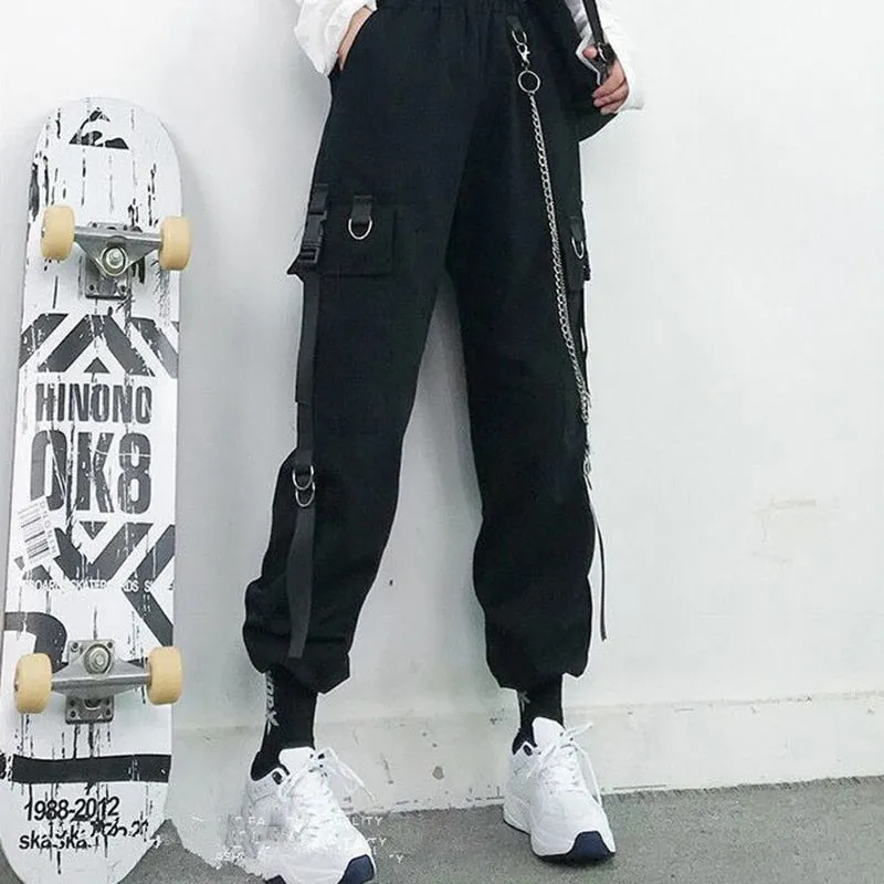 Funki Buys | Pants | Women's Retro Streetwear Cargo Pants