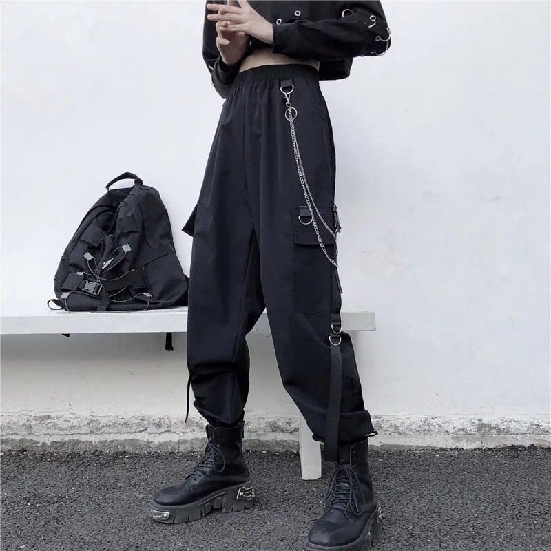 Funki Buys | Pants | Women's Retro Streetwear Cargo Pants