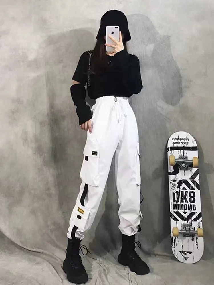 Funki Buys | Pants | Women's Retro Streetwear Cargo Pants