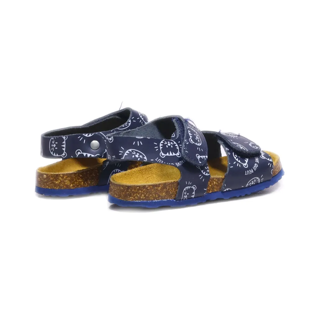 Gemo Flat Sandals Fabric Blue Colour For Kids