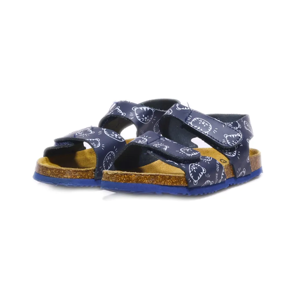 Gemo Flat Sandals Fabric Blue Colour For Kids