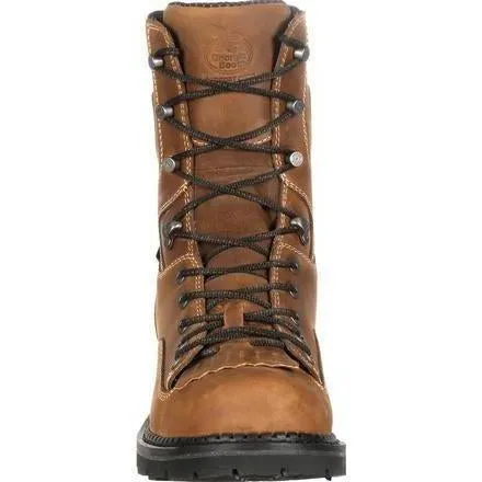 Georgia Men's Comfort Core 8" Comp Toe Logger Work Boot Brown GB00123