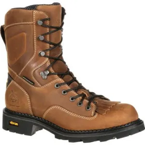 Georgia Men's Comfort Core 8" Comp Toe Logger Work Boot Brown GB00123