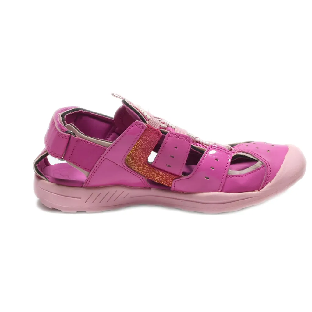 Geox Flat Sandals Leather Pink Colour For Kids