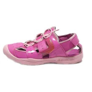 Geox Flat Sandals Leather Pink Colour For Kids