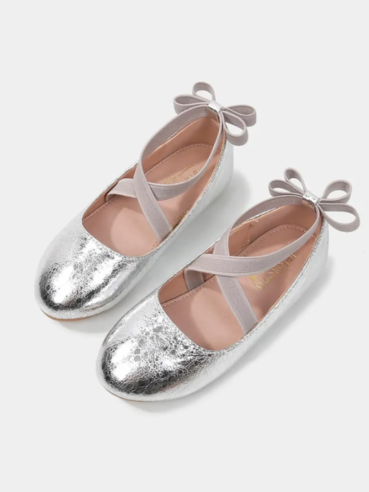 Girls Elegant Bow-Tie Ballet Flats by Liv and Mia