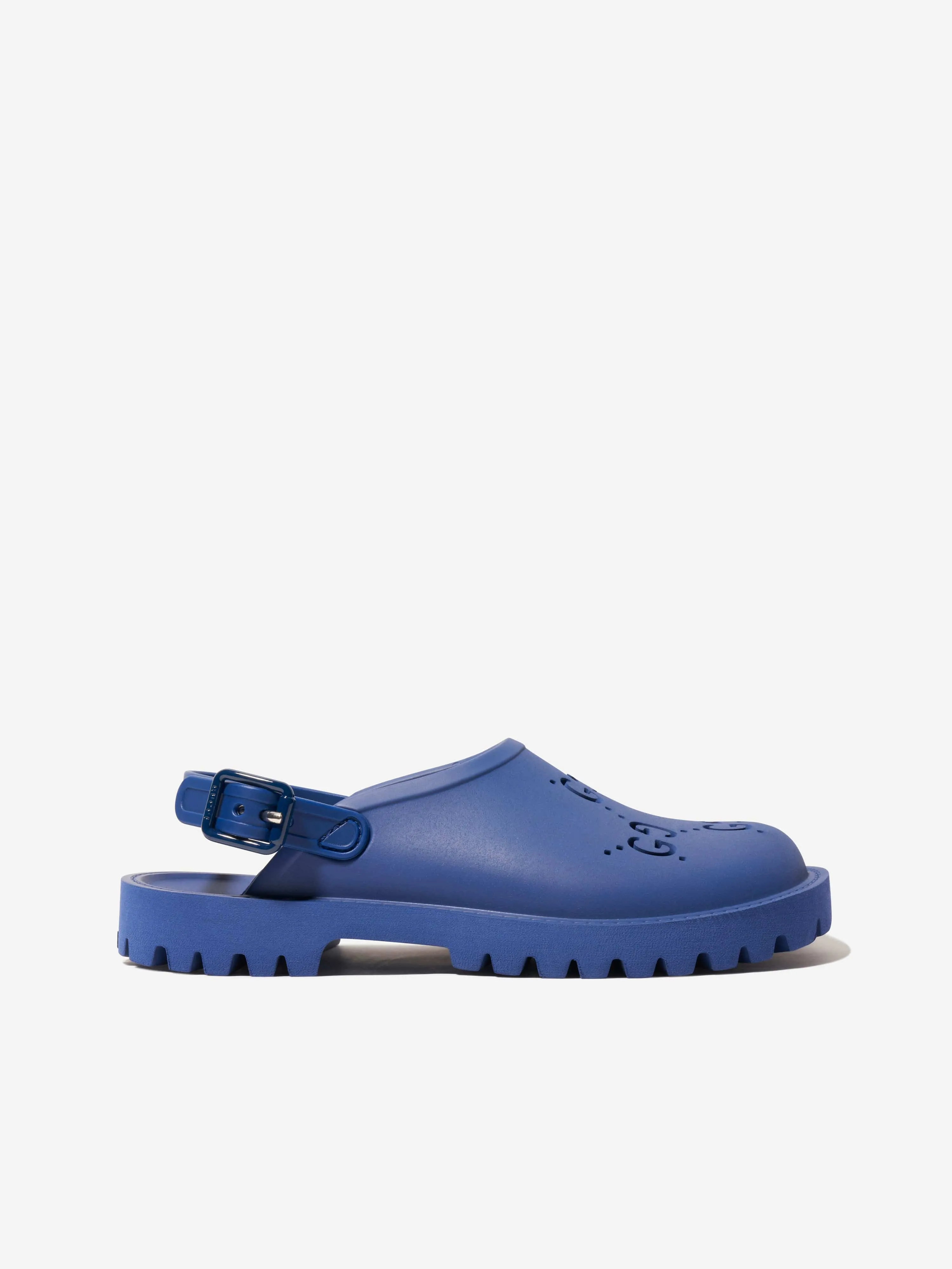 Gucci Kids GG Rubber Sandals in Blue