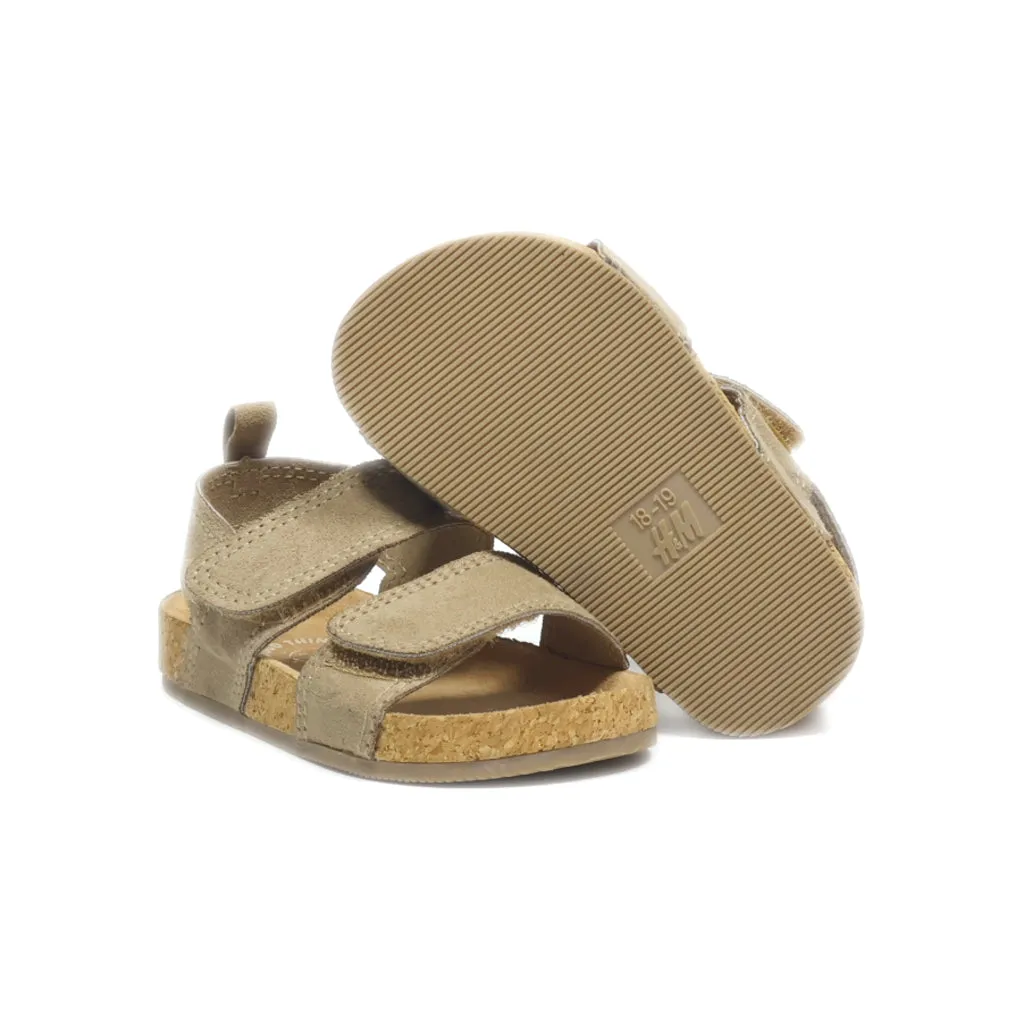 H&M Flat Sandals Leather Blue Colour For Kids