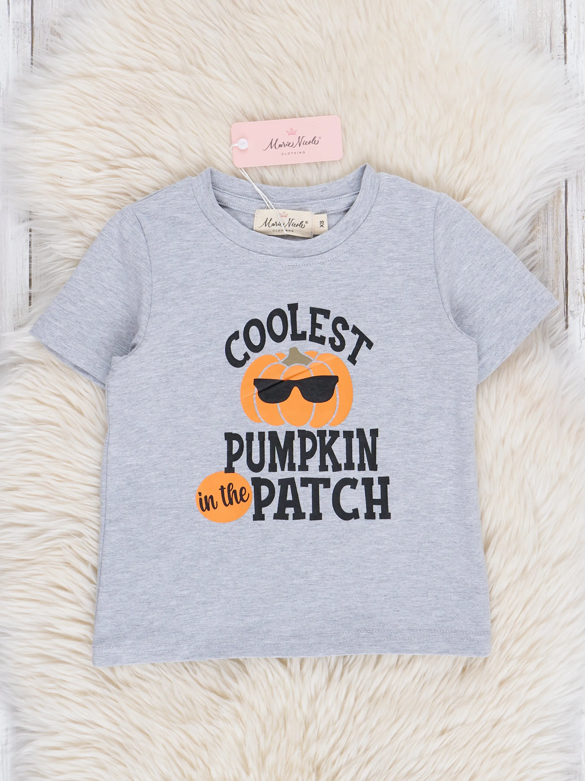 Heather Grey Cool Pumpkin Shirt