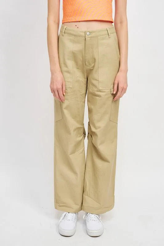 High Rise Cargo Pants