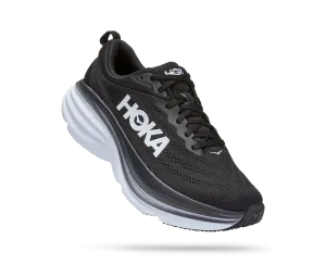 Hoka Mens Trainer Bondi 8 Black/White