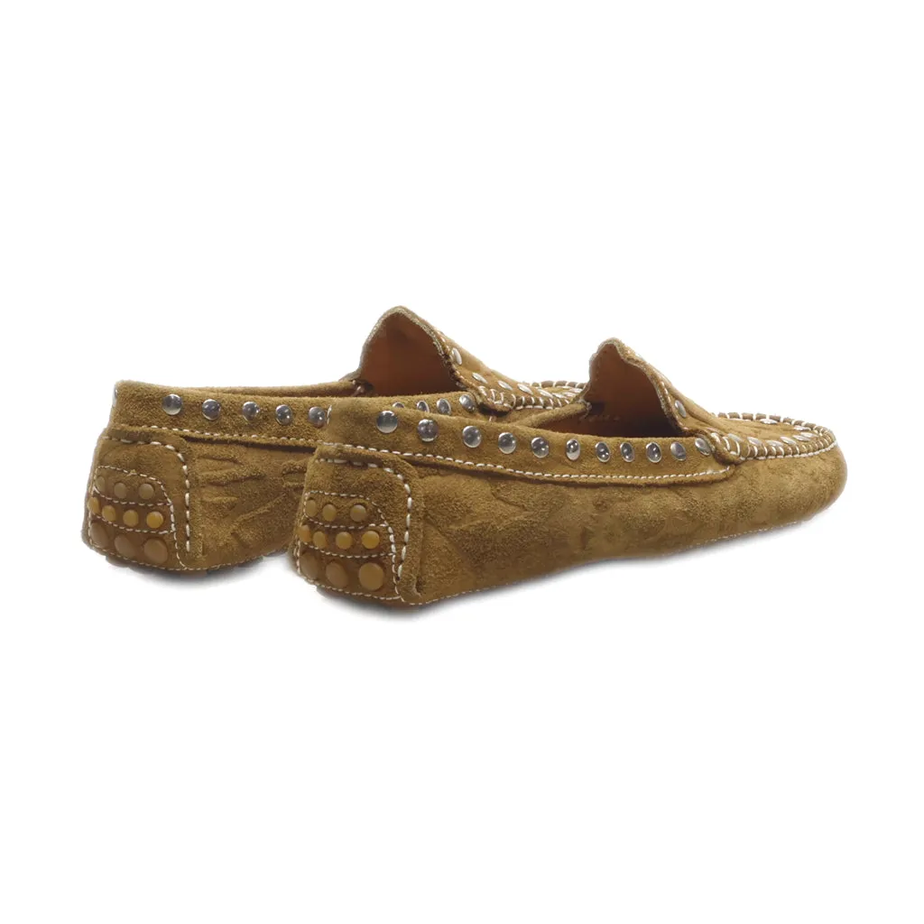 Hyphen Loafers Leather Brown Colour For Women