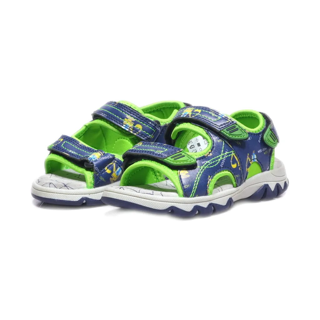 Impidimpi Flat Sandals Fabric Blue Colour For Kids