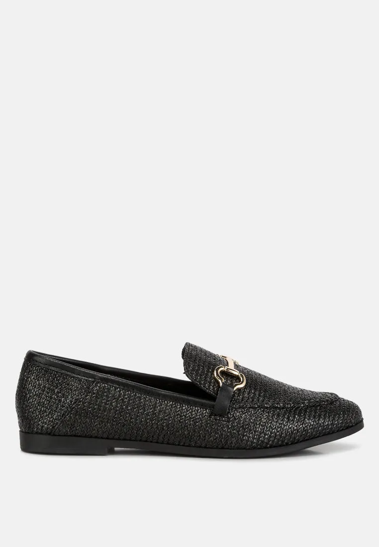 Jiro Horsebit Detail Flat Loafers