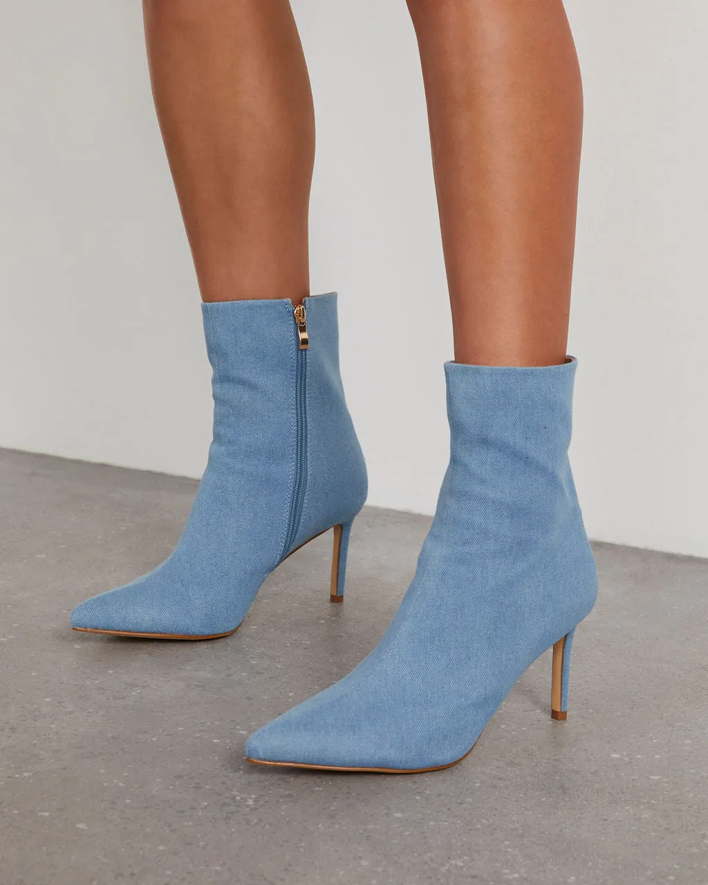 Joannie Denim Ankle Booties