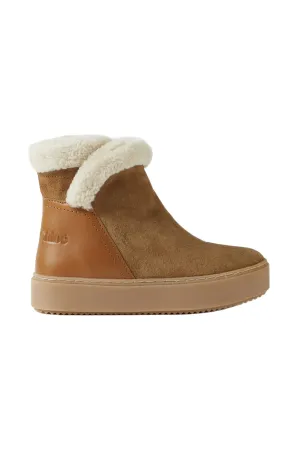 Juliet Shearling-Lined Suede And Leather Ankle Boots