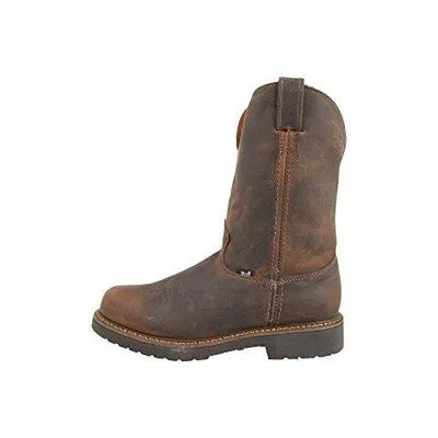 Justin Original Workboots Men's 11" Pull-On Work Boots in Rugged Gaucho 4444