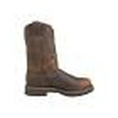 Justin Original Workboots Men's 11" Pull-On Work Boots in Rugged Gaucho 4444