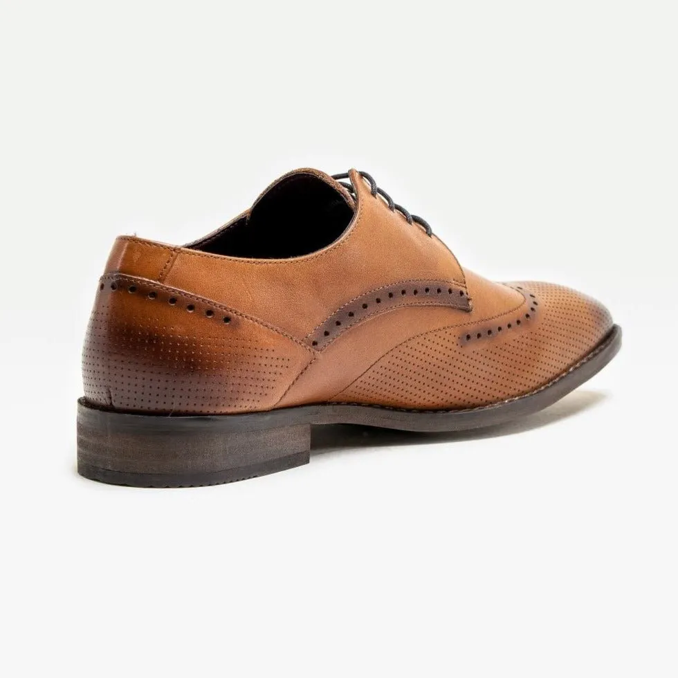 Lisbon Tan Brogue Shoes