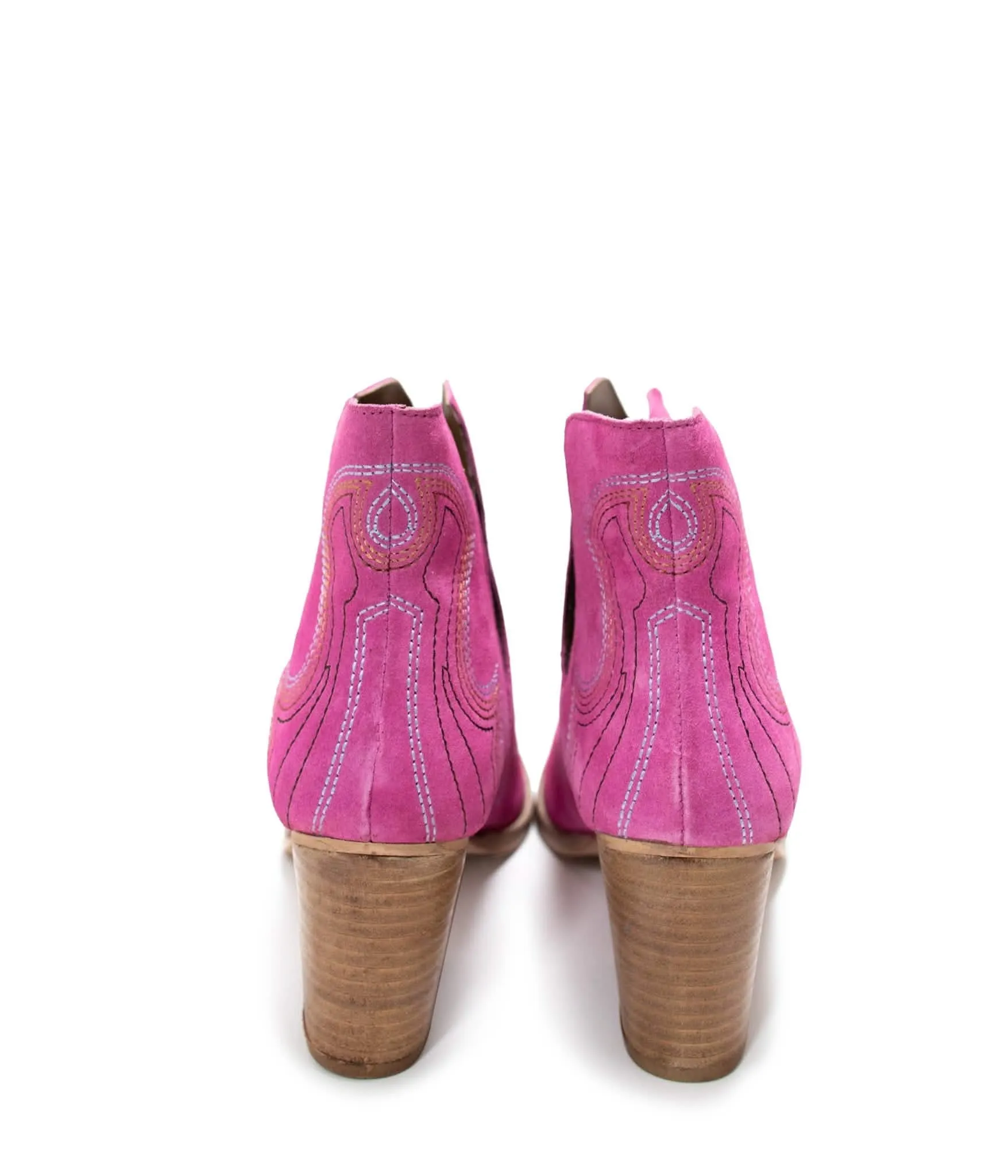 Magenta Journee Western-Inspired Ankle Booties - Chic Comfort for Every Occasion