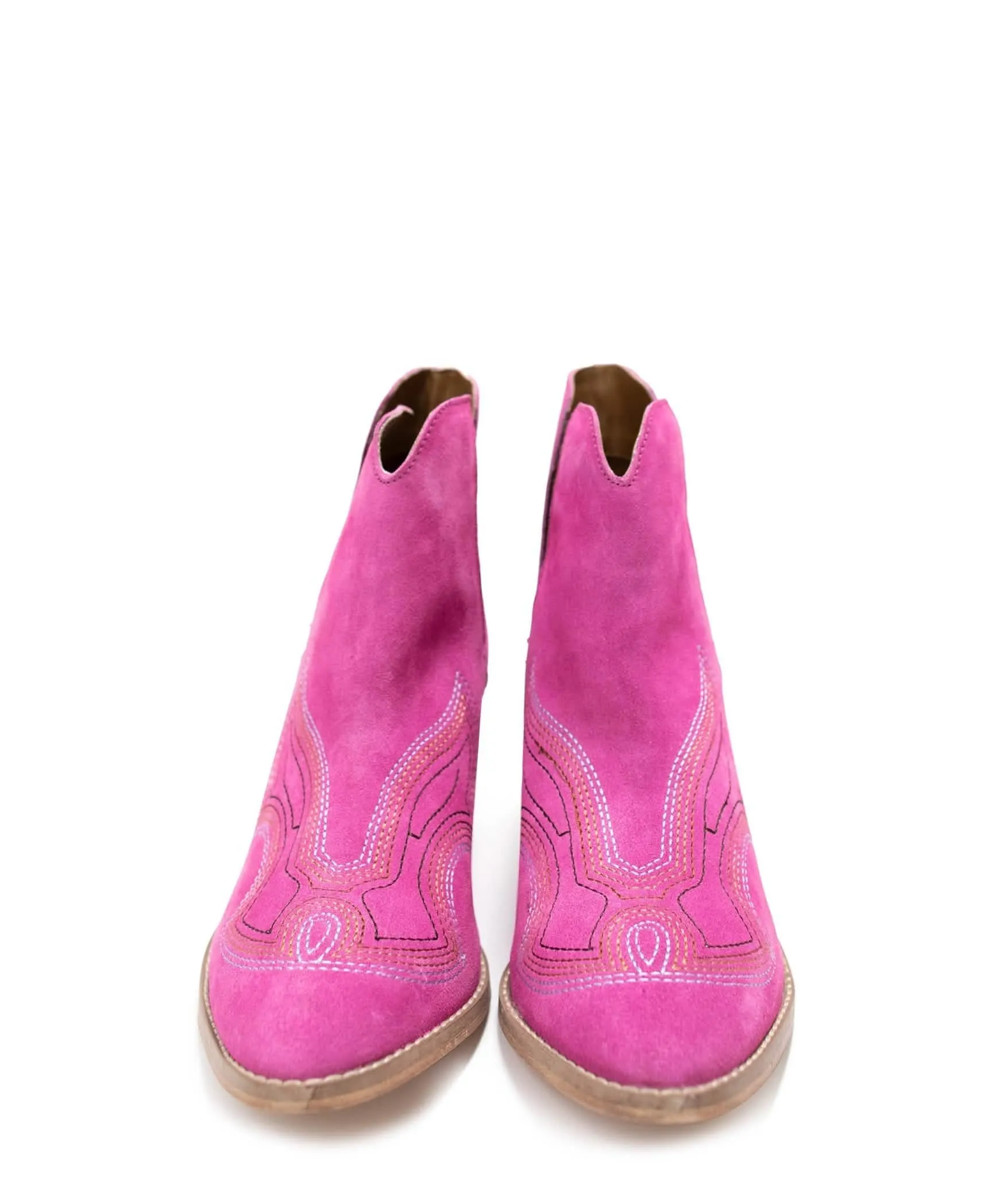 Magenta Journee Western-Inspired Ankle Booties - Chic Comfort for Every Occasion