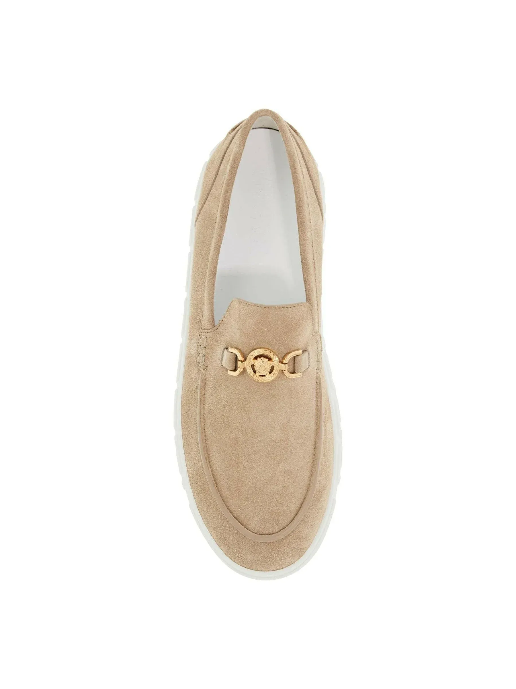 Medusa '95 Greca Suede Loafers