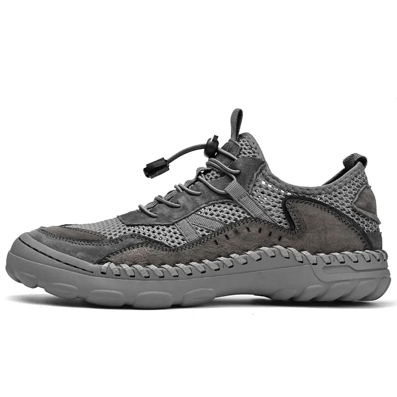 Men's Hand Stitching Mesh Breathable Comfortable Sneakers